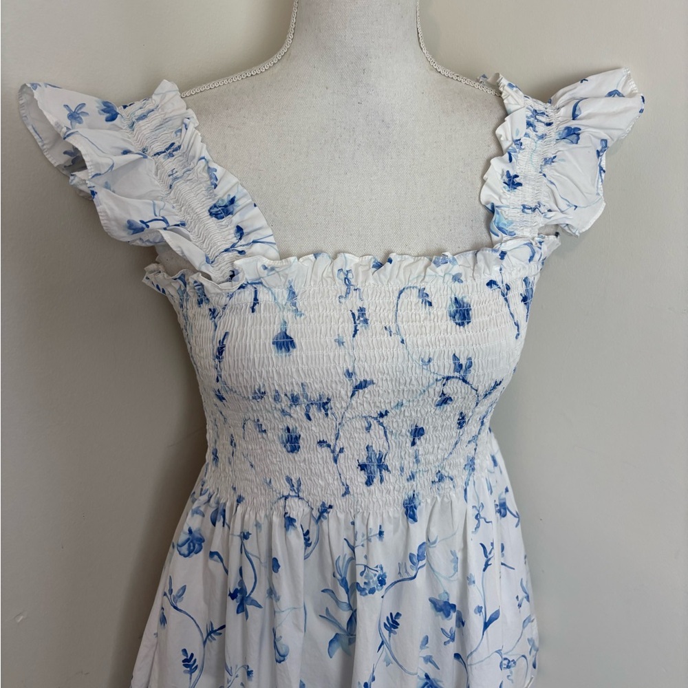 Hill House Ellie Nap Dress in Blue Botanical by Hill House Home Size Large - Picture 7 of 14